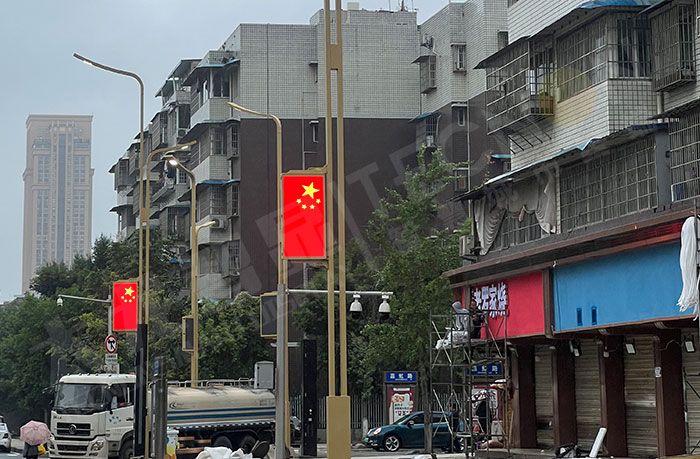 道路LED燈桿屏